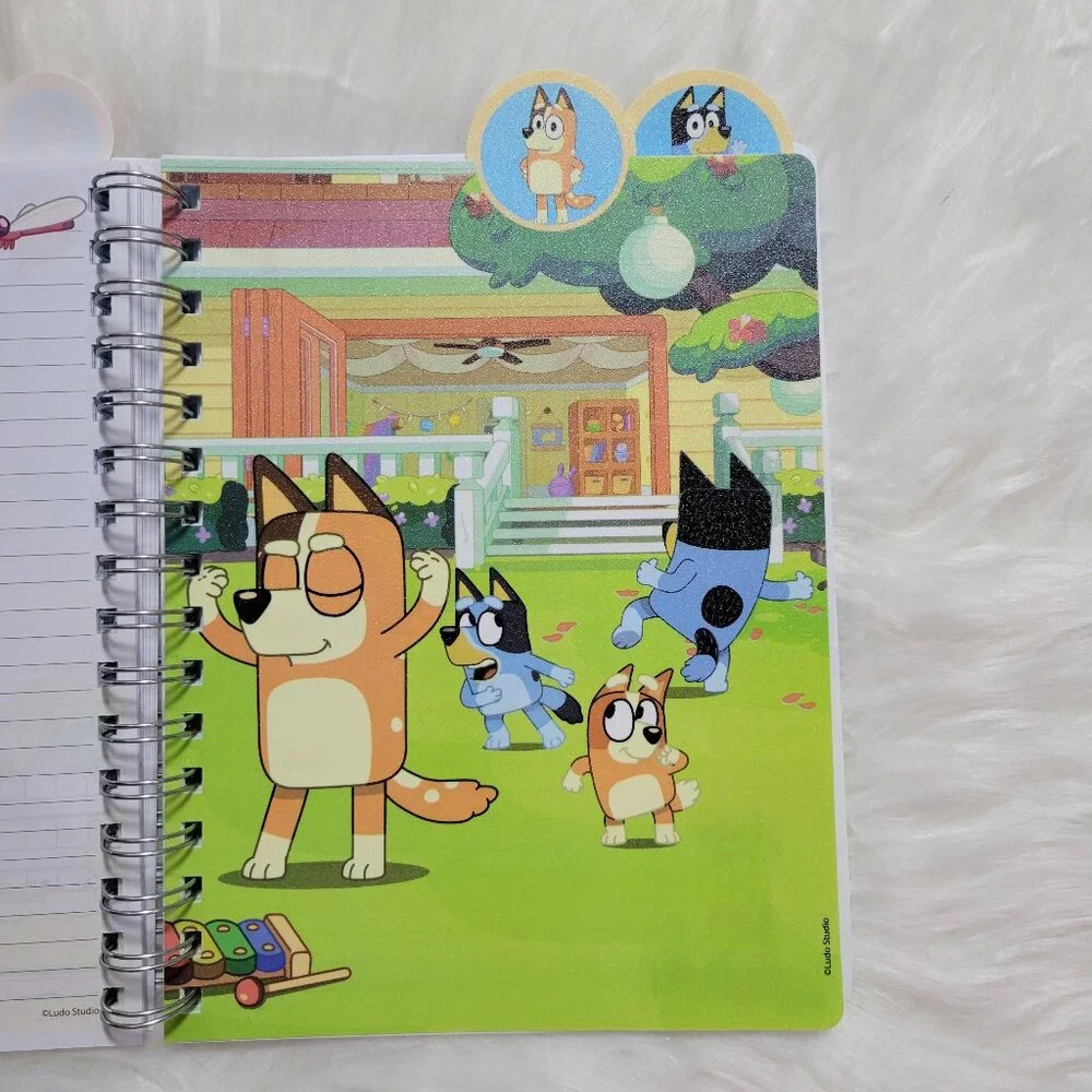 Bluey Tabbed Spiral Notebook